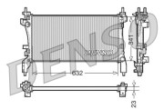 DRM07040 Chladič, chlazení motoru DENSO