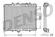 DRM07056 Chladič, chlazení motoru DENSO