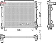 DRM09006 Chladič, chlazení motoru DENSO