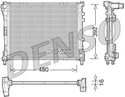 DRM09087 Chladič, chlazení motoru DENSO