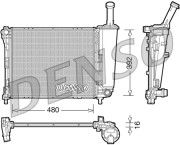 DRM09088 Chladič, chlazení motoru DENSO