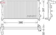 DRM09089 Chladič, chlazení motoru DENSO