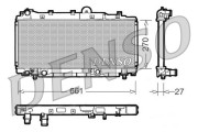 DRM09093 Chladič, chlazení motoru DENSO