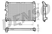 DRM09132 Chladič, chlazení motoru DENSO