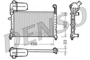 DRM09133 Chladič, chlazení motoru DENSO