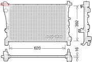 DRM09166 Chladič, chlazení motoru DENSO