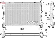 DRM09167 Chladič, chlazení motoru DENSO