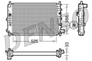 DRM10025 Chladič, chlazení motoru DENSO