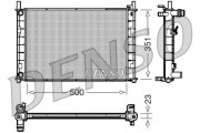 DRM10046 Chladič, chlazení motoru DENSO