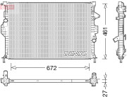 DRM10048 Chladič, chlazení motoru DENSO