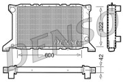 DRM10098 Chladič, chlazení motoru DENSO