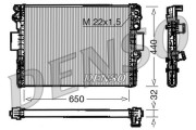 DRM12005 Chladič, chlazení motoru DENSO