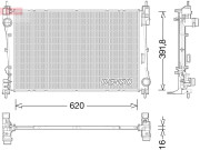 DRM13017 Chladič, chlazení motoru DENSO