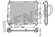 DRM15003 Chladič, chlazení motoru DENSO