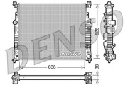 DRM17007 Chladič, chlazení motoru DENSO