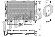 DRM17026 Chladič, chlazení motoru DENSO