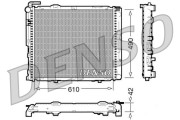 DRM17035 Chladič, chlazení motoru DENSO