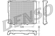 DRM17038 Chladič, chlazení motoru DENSO