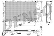 DRM17065 Chladič, chlazení motoru DENSO