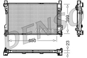 DRM17081 Chladič, chlazení motoru DENSO