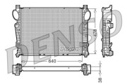 DRM17095 Chladič, chlazení motoru DENSO