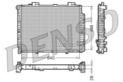 DRM17101 Chladič, chlazení motoru DENSO