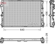 DRM17103 Chladič, chlazení motoru DENSO