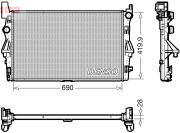 DRM17113 Chladič, chlazení motoru DENSO