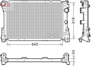 DRM17115 Chladič, chlazení motoru DENSO