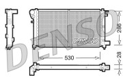 DRM21002 Chladič, chlazení motoru DENSO