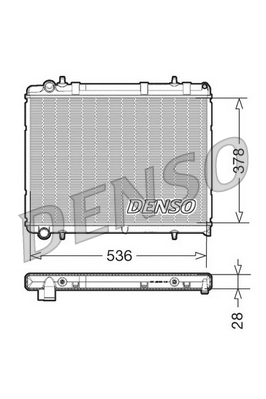 DRM21035 Chladič, chlazení motoru DENSO