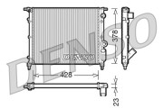 DRM23004 Chladič, chlazení motoru DENSO