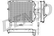 DRM23007 Chladič, chlazení motoru DENSO