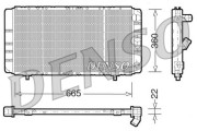 DRM23020 Chladič, chlazení motoru DENSO