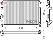 DRM23034 Chladič, chlazení motoru DENSO