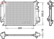 DRM23117 Chladič, chlazení motoru DENSO