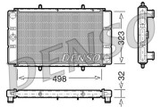 DRM24010 Chladič, chlazení motoru DENSO