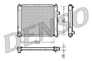 DRM24013 Chladič, chlazení motoru DENSO