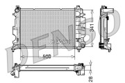 DRM25011 Chladič, chlazení motoru DENSO