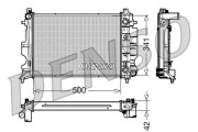 DRM25012 Chladič, chlazení motoru DENSO