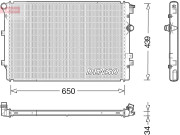 DRM32046 Chladič, chlazení motoru DENSO