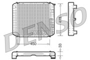 DRM33005 Chladič, chlazení motoru DENSO