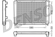 DRM33031 Chladič, chlazení motoru DENSO