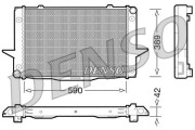 DRM33043 Chladič, chlazení motoru DENSO