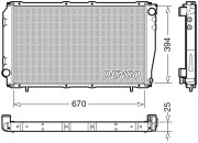 DRM36016 Chladič, chlazení motoru DENSO