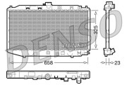 DRM40002 Chladič, chlazení motoru DENSO