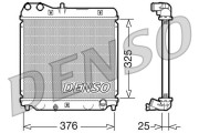 DRM40015 Chladič, chlazení motoru DENSO