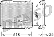 DRM40027 Chladič, chlazení motoru DENSO