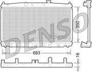 DRM40032 Chladič, chlazení motoru DENSO