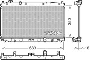 DRM40035 Chladič, chlazení motoru DENSO